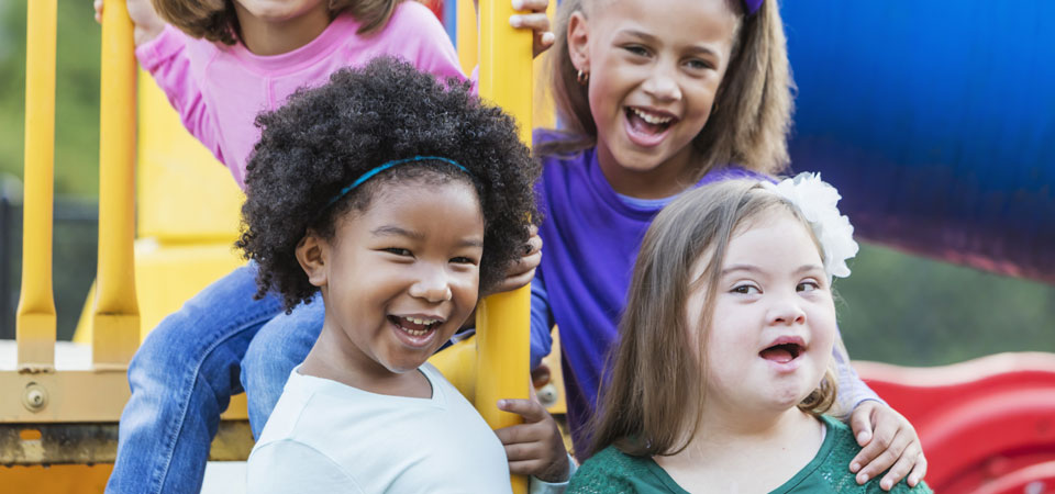 Children in Playground Image